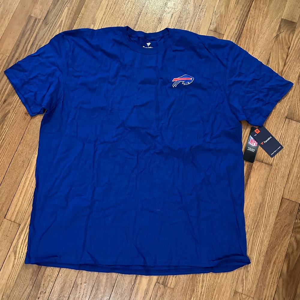 Blue NFL Team Logo Men's T-Shirt
